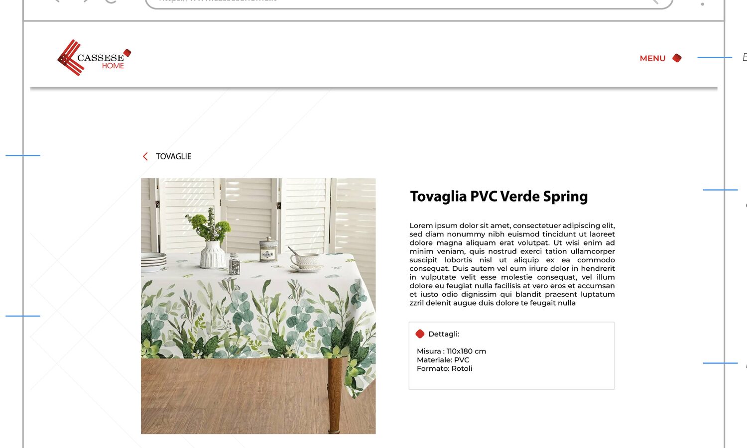 Cassese Home — scheda prodotto