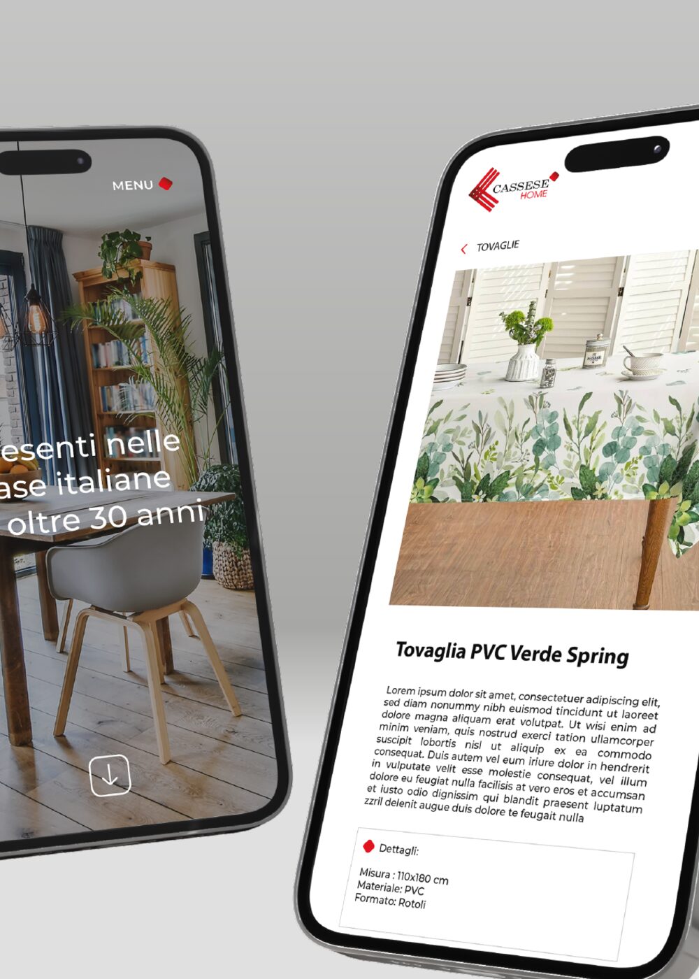 Cassese Home — esperienza mobile