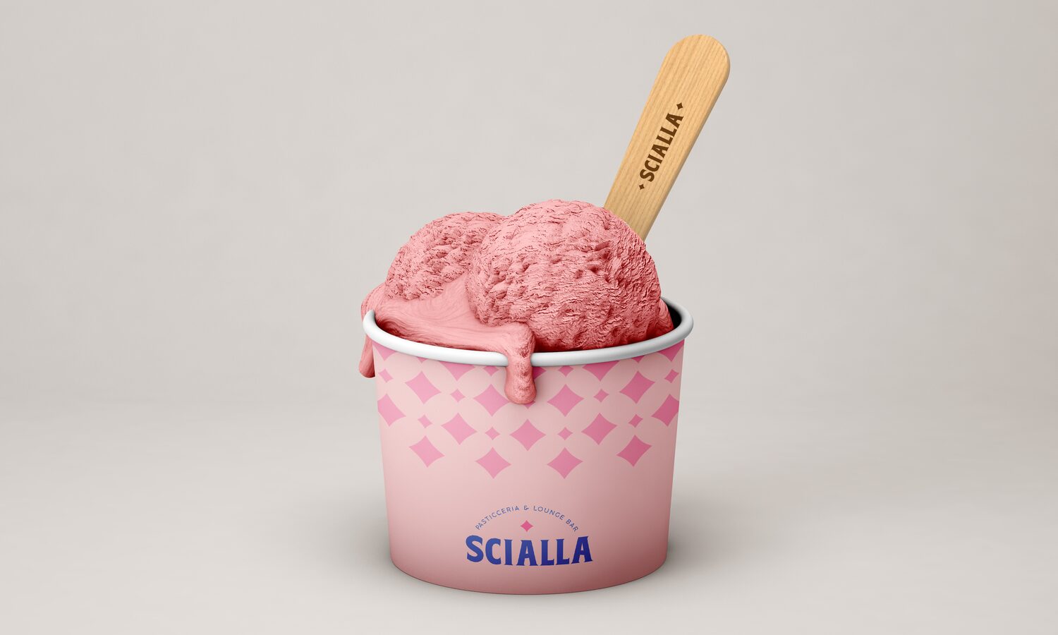 Pasticceria Scialla — gelato artigianale in coppetta brandizzata
