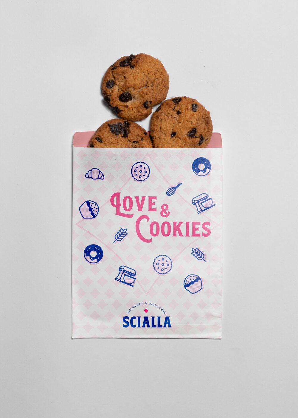 Pasticceria Scialla — packaging biscotti Love & Cookies